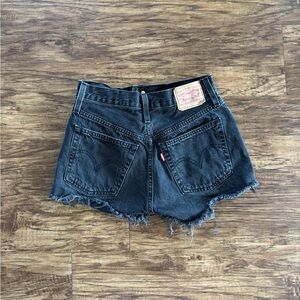 Levi's Women's 501 Size 25 Black Denim Shorts